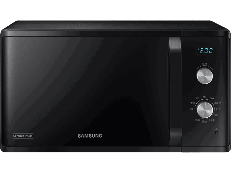 Samsung MG23K3614AK/E1, 800 W, 6 niveles, 23l, Descongelación rápida, Negro