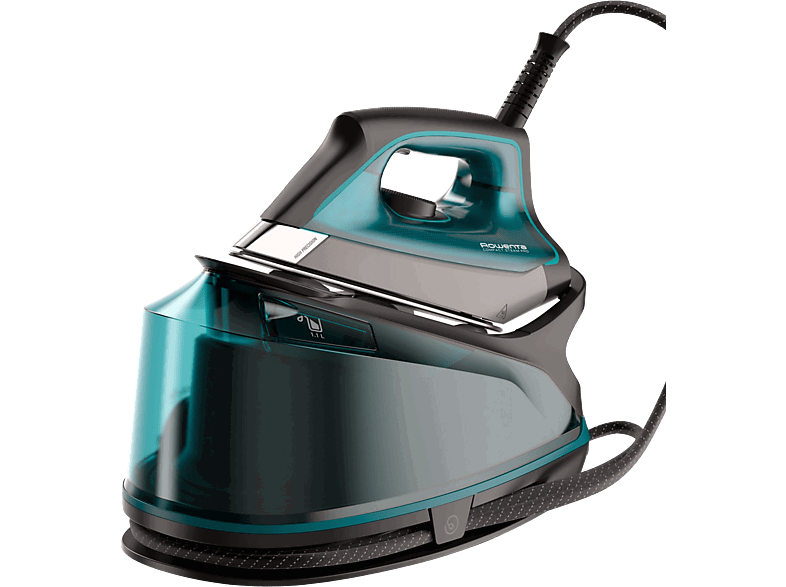 Rowenta DG7623 Compact Steam Pro, 2200 W, 6.3 bar, 325 g/min, 1.1 L, Suela Microsteam 400 HD Láser, Vapor vertical, Negro/Azul