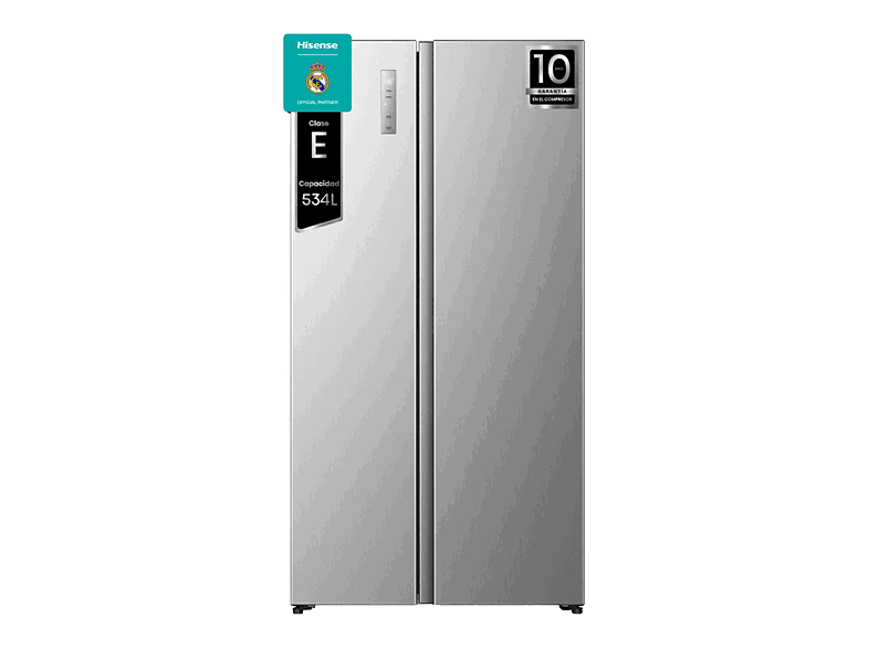 Hisense RS3P538NAIE, No Frost, 178.6 cm, 527 L, Kitchen Fit, Ventilación inferior, Inoxidable