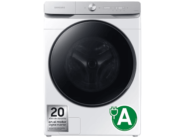 Samsung WF20DG8650BWU3, 20 kg, 1100rpm, programas, Blanco
