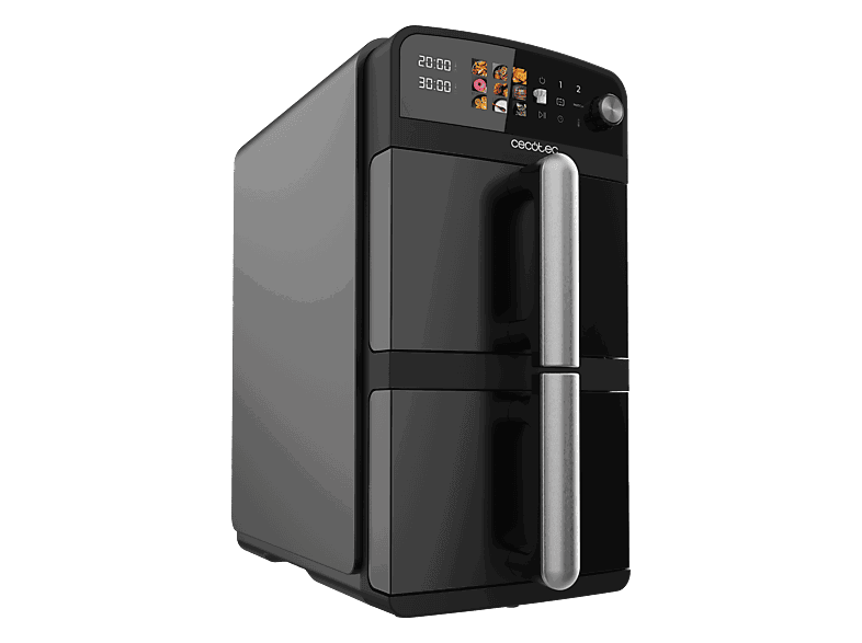 Cecotec Cecofry DuoLevel 10000, 2400 W, 10 l, 2 cubetas, Negro