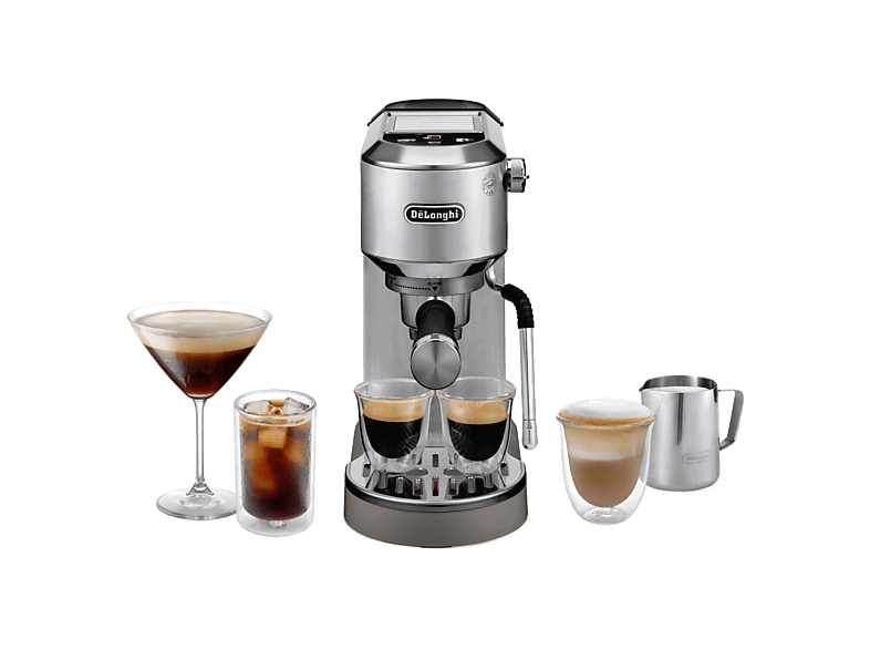 De'Longhi EC890.M Dedica Duo Cold Brew, 15 bar, 1450W, 1.1 l, Capacidad para 2 tazas, Metal