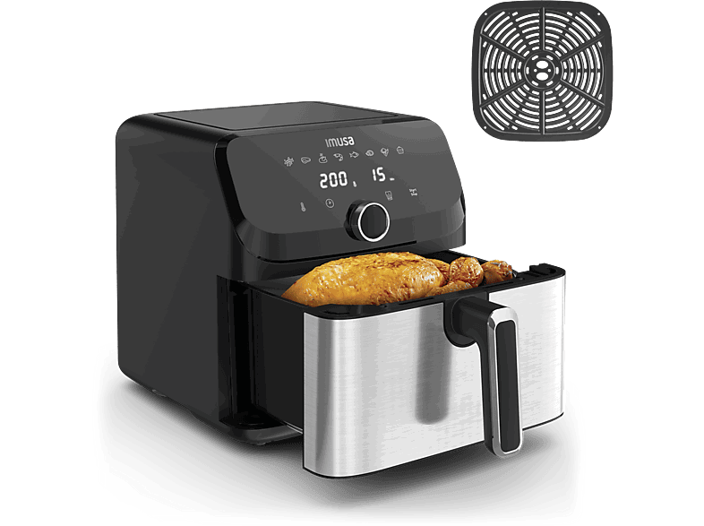 Moulinex Easy Fry Mega EZ855D, 2020 W, 200º C, 8 Programas, 7.5l, Temporizador, Inox