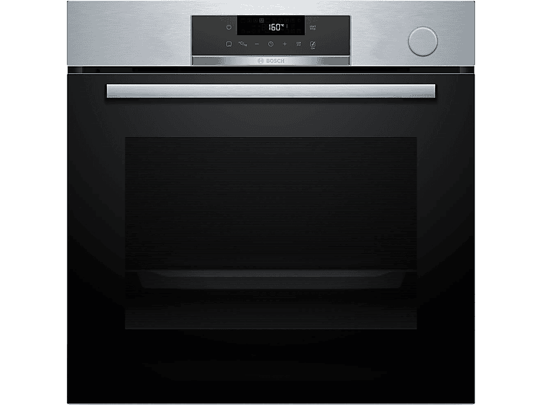 Bosch HRG532ES3, Serie 4, Multifunción, Aquálisis, 71 l, 60 cm, 3D Hotair, Panel trasero autolimpiante, Inox