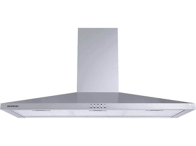 Infiniton CMPP-94XBJ, 3 Niveles de Potencia, 400 m³/h, 89.8 cm Ancho, Luz LED, Diseño Piramidal, Inox