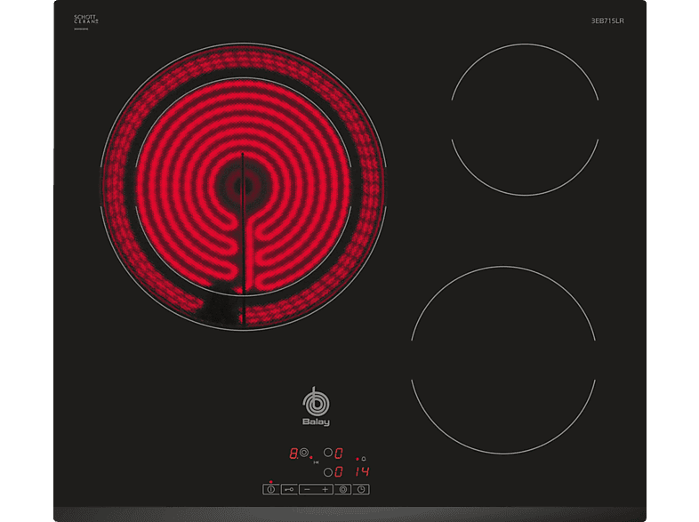 Balay 3EB715LR, 3 zonas, 60 cm, Biselado delantero