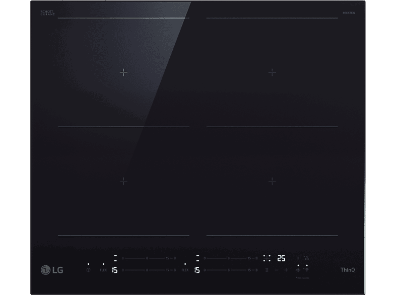 LG CBIZ2437B, 4 Zonas, 2 Zonas Flex, 59 cm, Cristal Negro