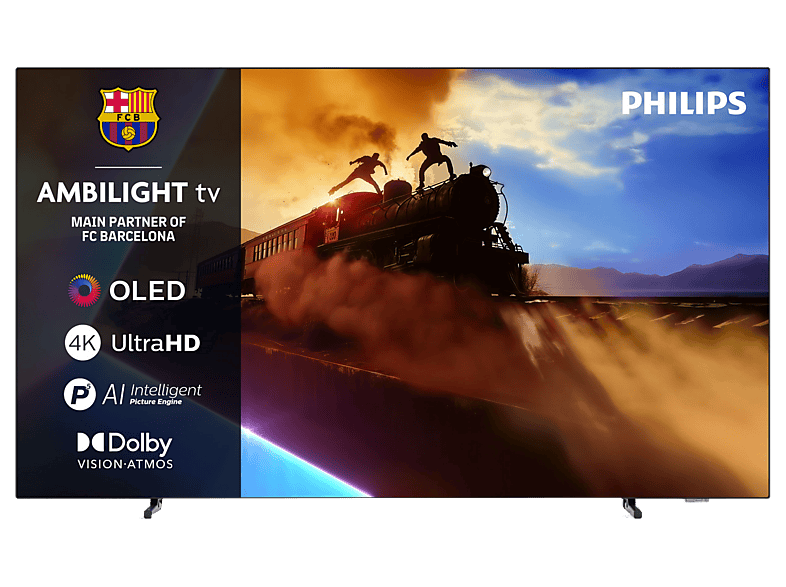 Philips Ambilight 55OLED770/12, UHD 4K, P5, Smart TV, Dolby Atmos; DTS:X, Negro