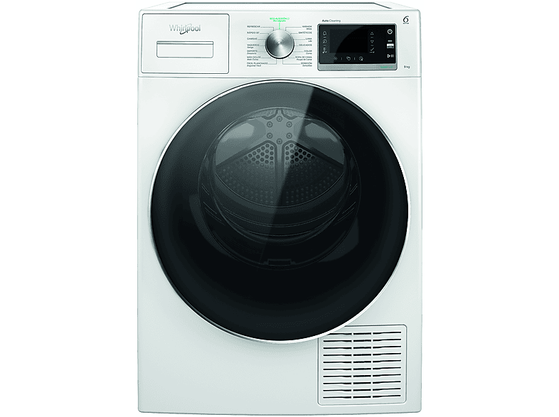 Whirlpool W6 D94WR SPT, 9 kg, 22 programas, 6th SENSE, FreshCare, Blanco