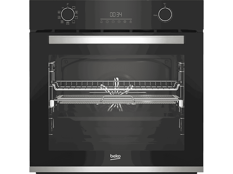 Beko BBIMA-13302BMPE, Multifunción, Pirolítico, 72 l, 59.4 cm, LED Display, Negro