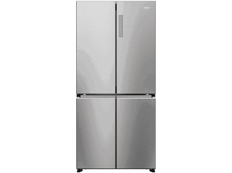 Haier HCR7818DNMM, No Frost, Altura 181.5 cm, 467l, Luz LED, 4 Puertas, Inox Platino