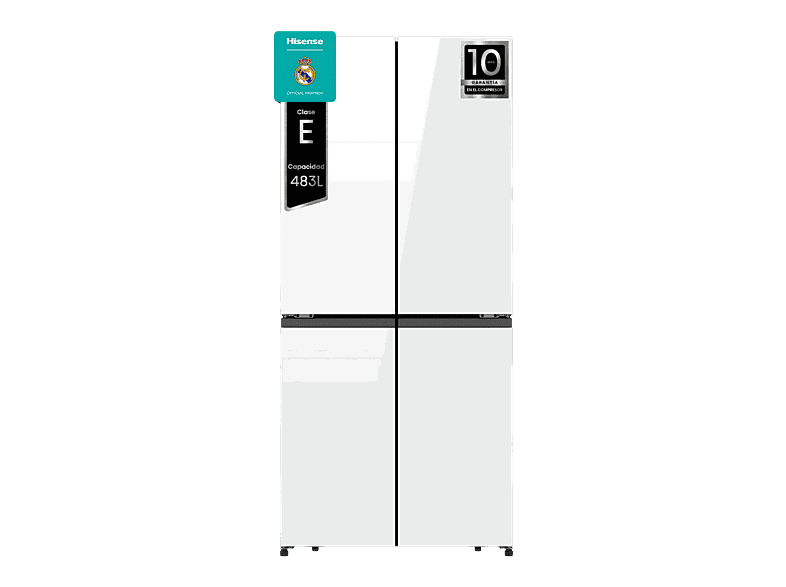 Hisense RQ5P470SETE, Total No Frost, 178.5 cm, 483 l, WiFi, Inverter, Cristal Blanco