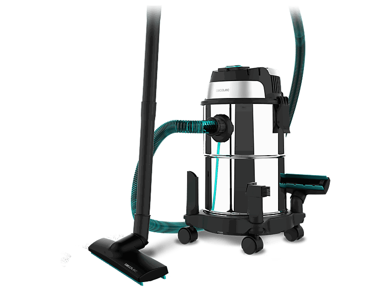 Cecotec Conga Rockstar Wet & Dry Steel, 1200 W, 16 l, Plata