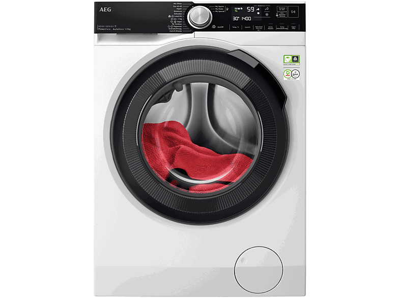 AEG LFR8504L6Q, 11 Kg, 1400 rpm, 12 programas, PowerClean, A 10%, Blanco