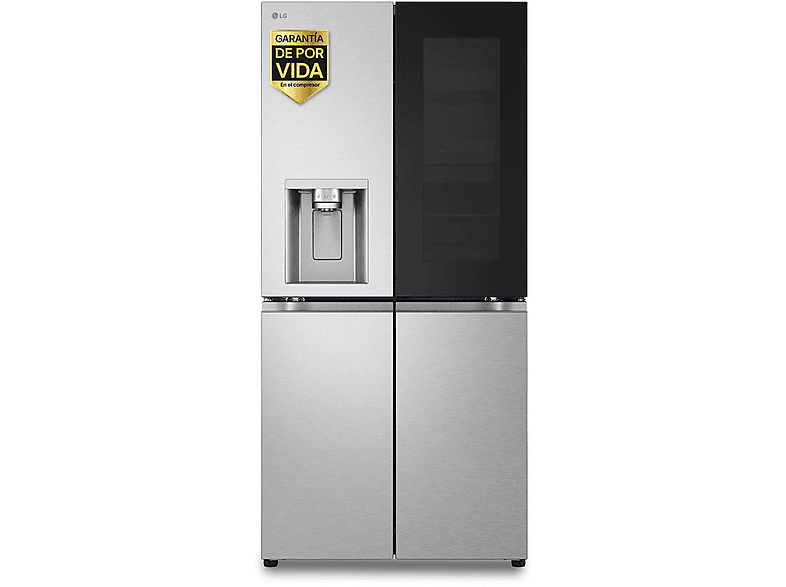 LG InstaView Door-In-Door™ GMG861MBAE, No Frost, 178.7 cm, 508 l, Acero texturizado antihuellas