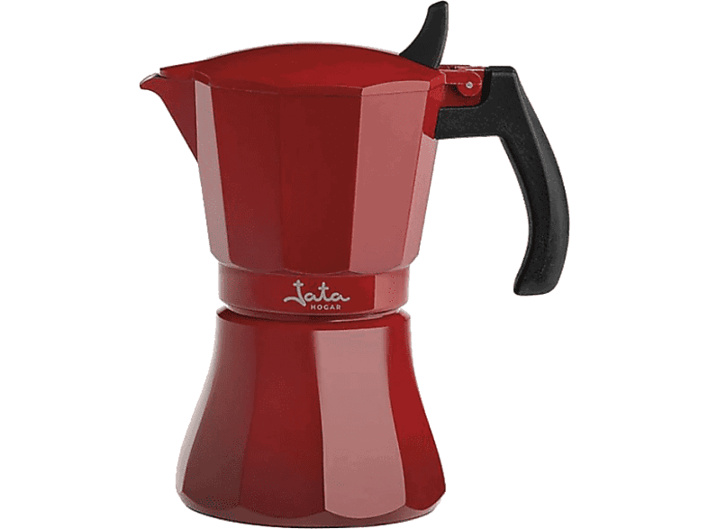 Jata Hogar HCAF2009, 9 Tazas, Inducción, Aluminio, Rojo