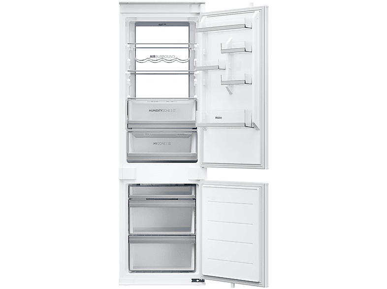 Haier HBW7518C, TNF Duo Cooling, Humidity Control System, Super Freezing, 177 cm, 268 l, Blanco