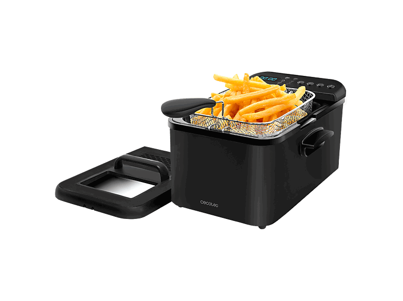 Cecotec Cleanfry Luxury 4000, 4,2 L, 3270 W, Acero Inoxidable, 5 Programas Preestablecidos, Filtro OilCleaner, Negro