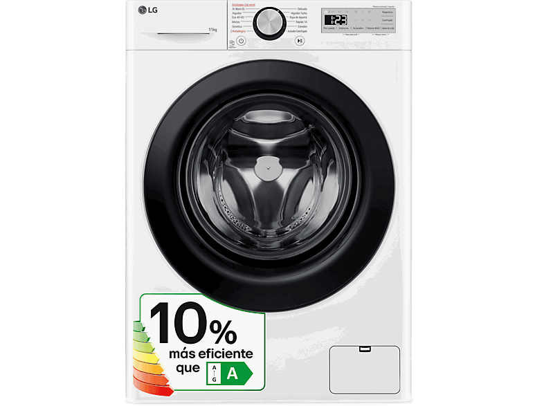 LG F4WR5011A6F, 11 kg, 1400 rpm, programas, AI Direct Drive™, Steam™, Blanco