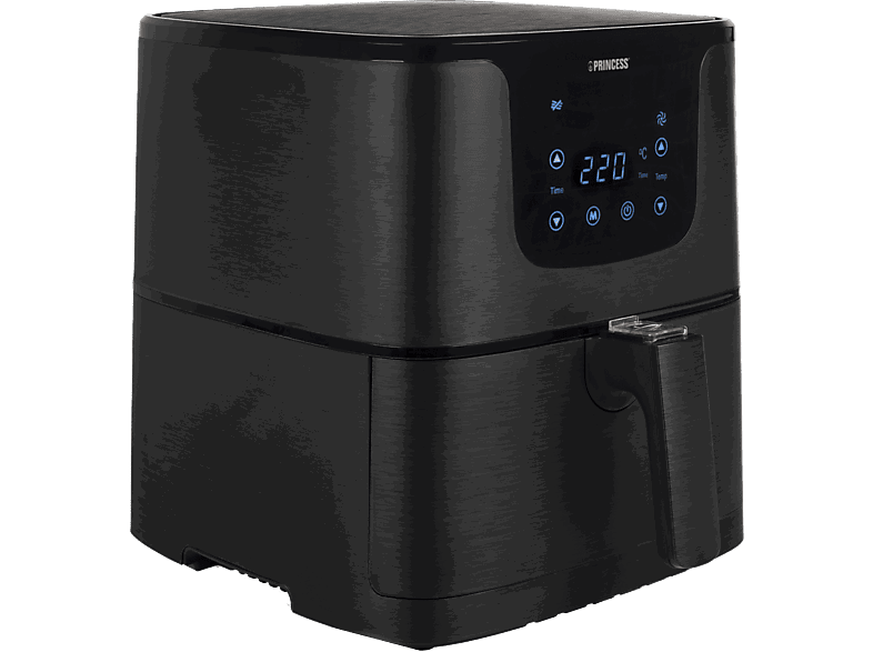 Princess 183014 Aerofryer, 1700 W, 5.2 l, 80 200 ºC, Panel táctil, Libre BPA, Negro