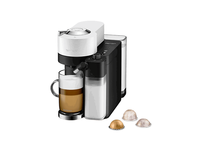 De'Longhi Nespresso® Vertuo Lattissima ENV300.W, 1500 W, 1.6 l, Depósito leche, Calentamiento 30s, Blanco