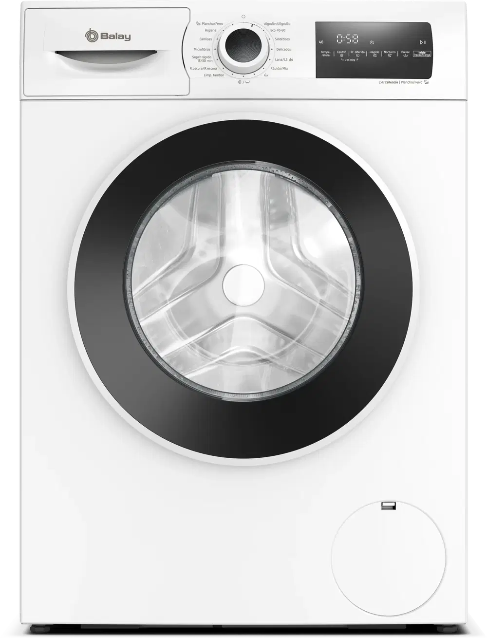BALAY 3TS382B, 8 Kg, 1200 rpm, 15 programas, Blanco