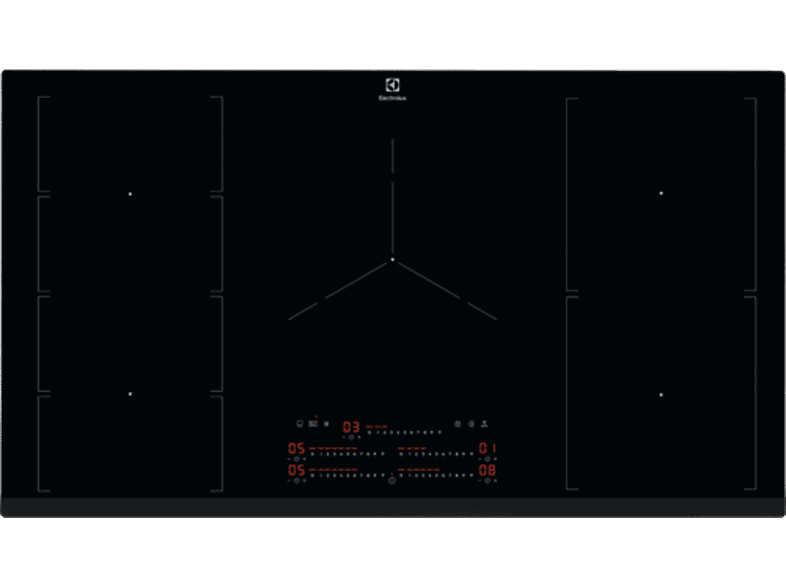 Electrolux EIV95550, 5 zonas, Zona grande 28 cm, Biselada, 90 Negro