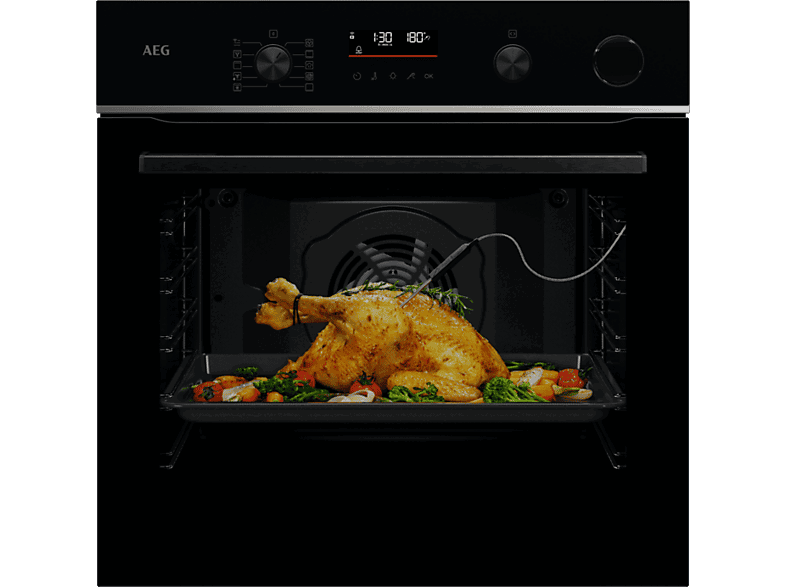 AEG TR6PB531SB, Multifunción, Pirolítico, 72 l, Conectividad, 60 cm, Negro