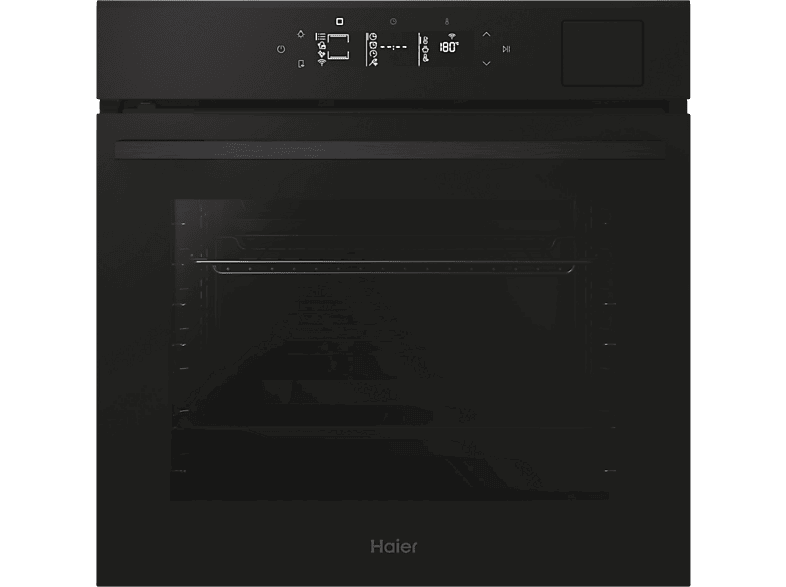 HAIER H6 ID46G3SYTB, Multifunción, Sistema de limpieza integrado Pirolítico + Hidrolítico, 27 funciones, 78 l, Negro
