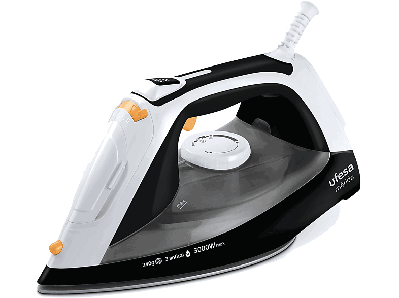 Ufesa PV3650 Mérida, 3000 W, 400 ml, 240 g/min, Suela Cerámica, Negro