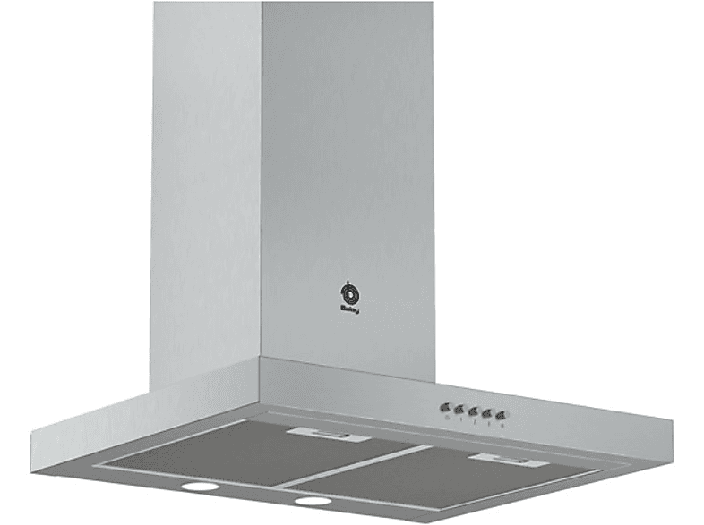 Balay 3BC065MX, Decorativa, 3 niveles de extracción, 525 m³/h, 69 dB, 60 cm, Inox