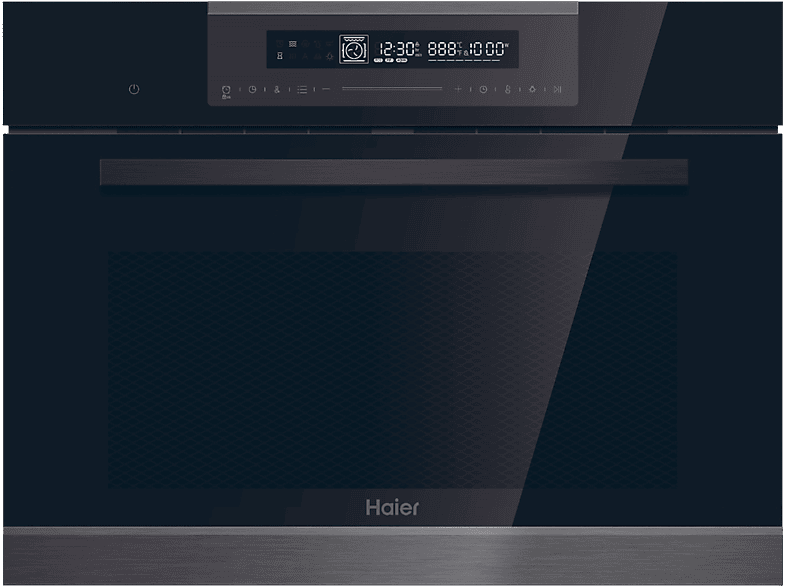 Haier Series 4 HWO45CO4P7B, Multifunción, Pirolítico y por agua, 50 l, Display Touch, 60 cm, Negro