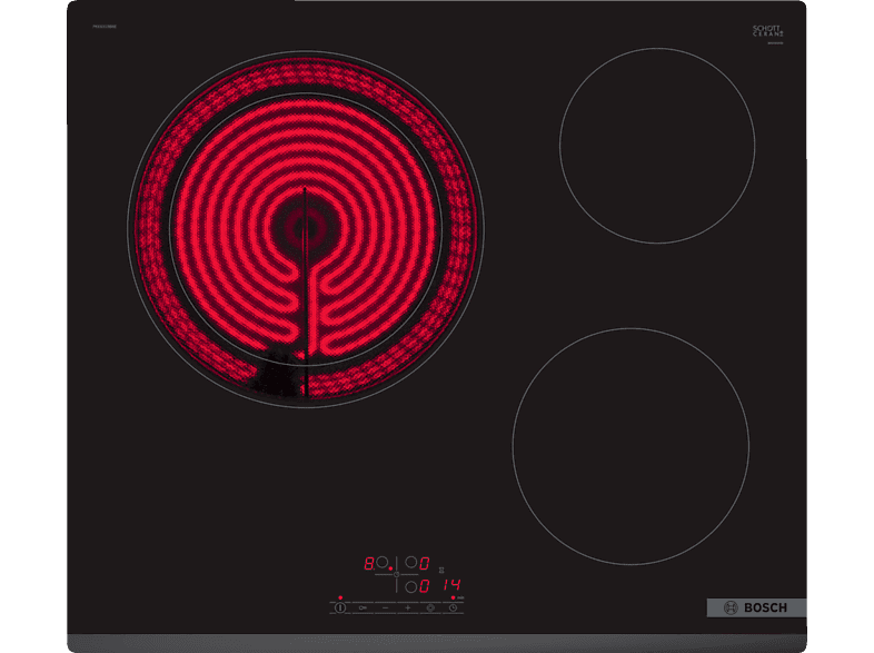 Bosch PKK631BB8E, 3 zonas, 60 cm, Negro
