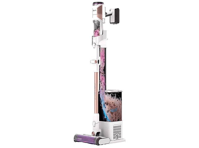 Shark IW3612EU, 240 W, 60 min Autonomía, Base Autovaciado 2L, Tubo flexible, 3 Velocidades, Blanco y Latón