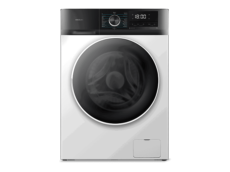 Cecotec Bolero DressCode 10500 Inverter A, 10 kg, 1400 rpm, Motor Plus, Lavado con vapor, White