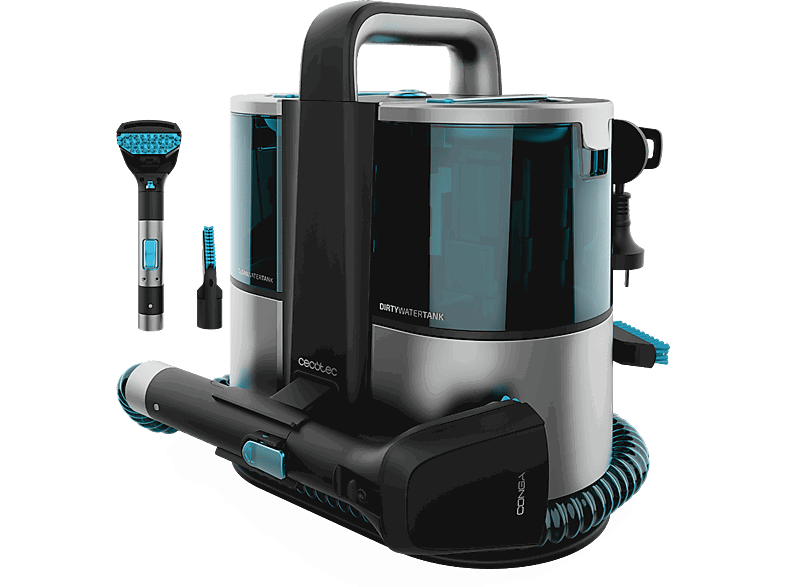 Cecotec Conga 4000 Carpet&Spot Clean XL, Tapicerías, 3en1, 400 W, Depósito 1 L, agua sucia 0.85L, Dark