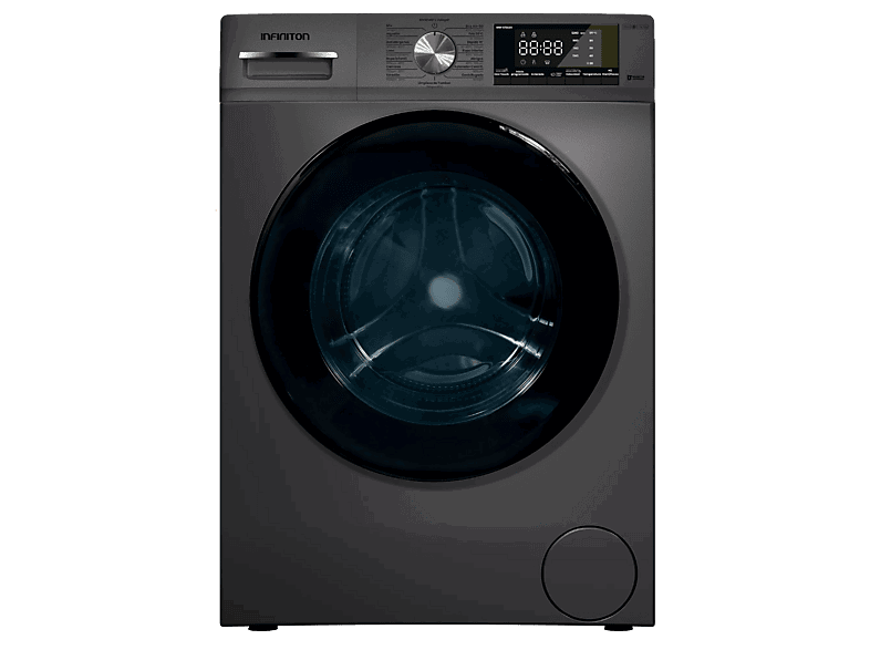 Infiniton WM-S72ADX, 7 kg, 1200rpm, 15 Programas, Inverter, Antialérgenos, Dark Inox