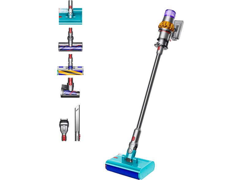 Dyson V15s Detect™ Submarine, Friegasuelos, Potencia succión 240 AW, Autonomía 60 min, Accesorios incluídos, Níquel