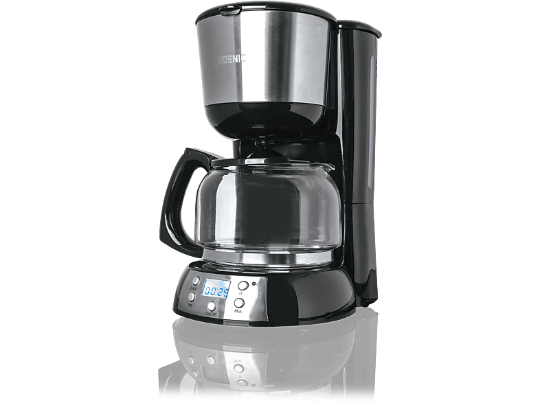KOENIC KCM 101024, 1080 W, Capacidad Depósito 1.25 l, 10 Tazas, Acero inoxidable/Negro
