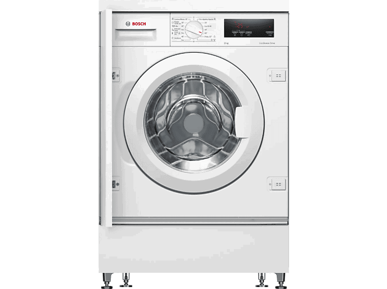 Lavadora integrable- Bosch WIW24307ES, 8 kg, 1200 rpm, 13 programas, Motor Ecosilence, Speed Perfect, Blanco panelable