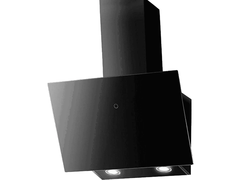 Mepamsa Cuadro 60, 2 Velocidades, 580 m³/h, Aspiración perimetral, 60 cm, Cristal Negro