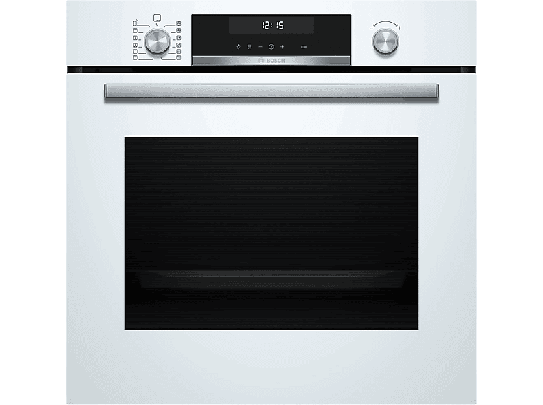 Bosch HBG578EW7, Multifunción, Pirolítico, 71 l, 3d Hotair, Función Air Fry, 60 cm, Blanco