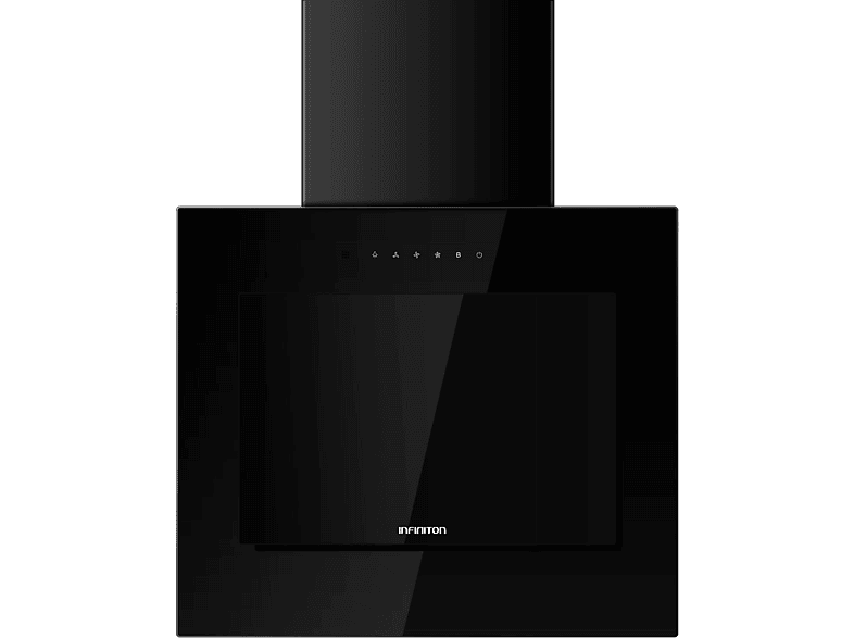 Infiniton CMPTRAL-NG61, 800m3/h, Pirametral, Cristal templado negro,ancho 60cm, Negro