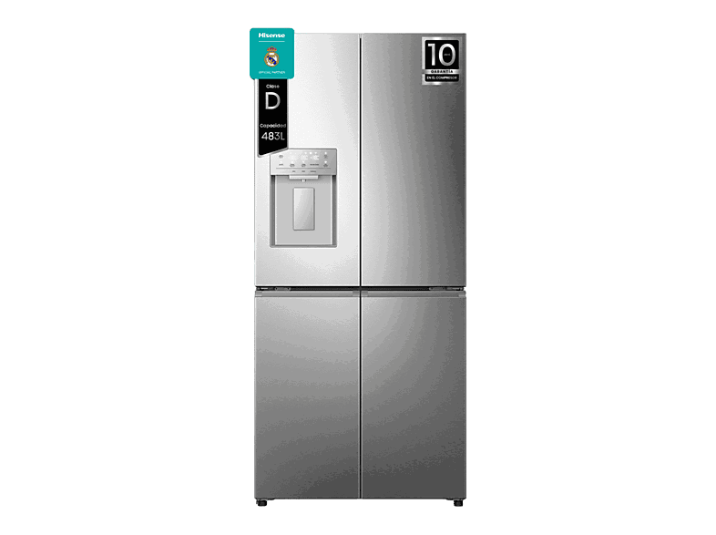 Hisense RQ5P470SYID, Total No Frost, 178.5 cm, 483 l, Wi-Fi, Inverter, Inox