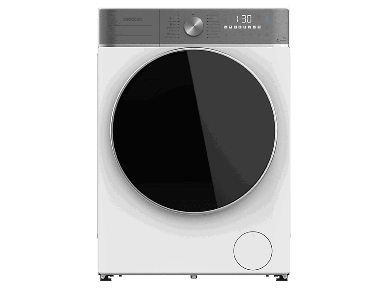Cecotec Bolero DressCode 9800 Inverter A, 9 kg, 1400 rpm, Motor Plus, Carga automática, Display táctil XXL, White