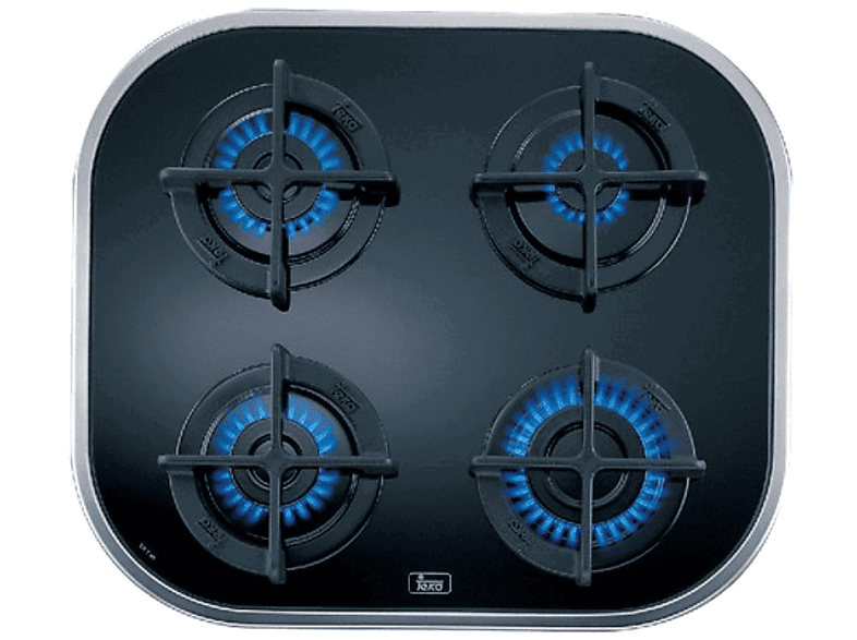 Teka 10205083 CG.1 4G-AI-AL , 4 zonas, Gas butano, Polivalente, 59 cm, Negro