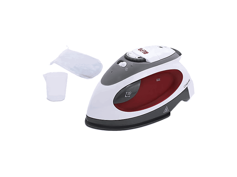 Alfa Coquet, 40 g/min, Capacidad del depósito 80 ml, Potencia 1100W, Suela cerámica antiadherente, Blanco