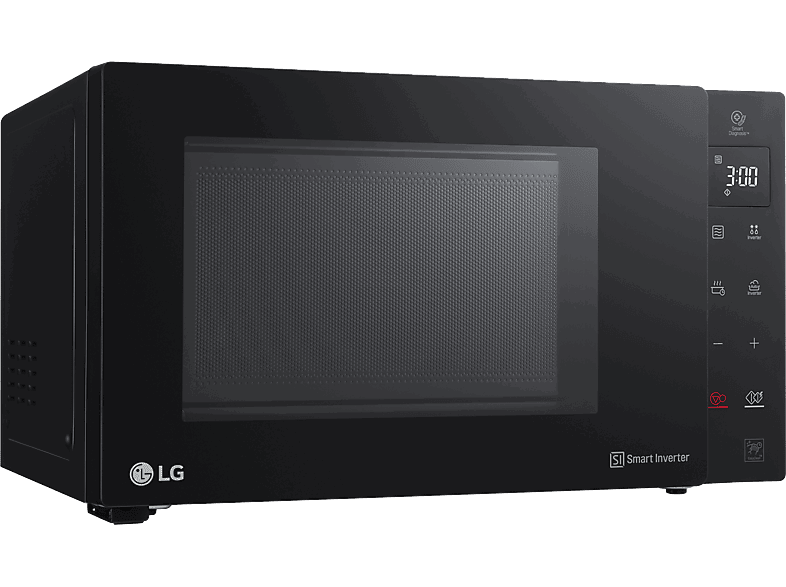 LG MH6535GIB, 1000W, 5 niveles, Display LED, 25 l, Negro