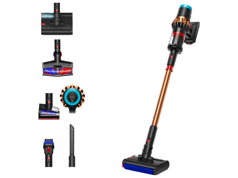 Dyson V16 Piston Animal Submarine™, Friegasuelos, 3en1, Potencia succión 315 AW, Autonomía 70 min, Black/Cooper