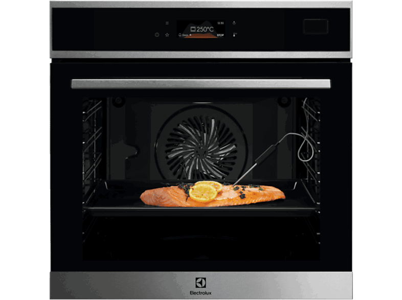 Electrolux EOB8S39X, Multifunción, Cocción 100% vapor, 70 l, Sonda térmica, Pantalla táctil, 60 cm, Negro